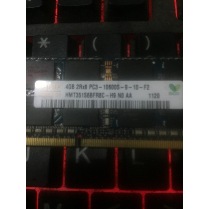 Ram Laptop Ram Hynix DDR3 4G PC3-10600s bus 1333 Mhz BH 60 tháng 1 đổi 1