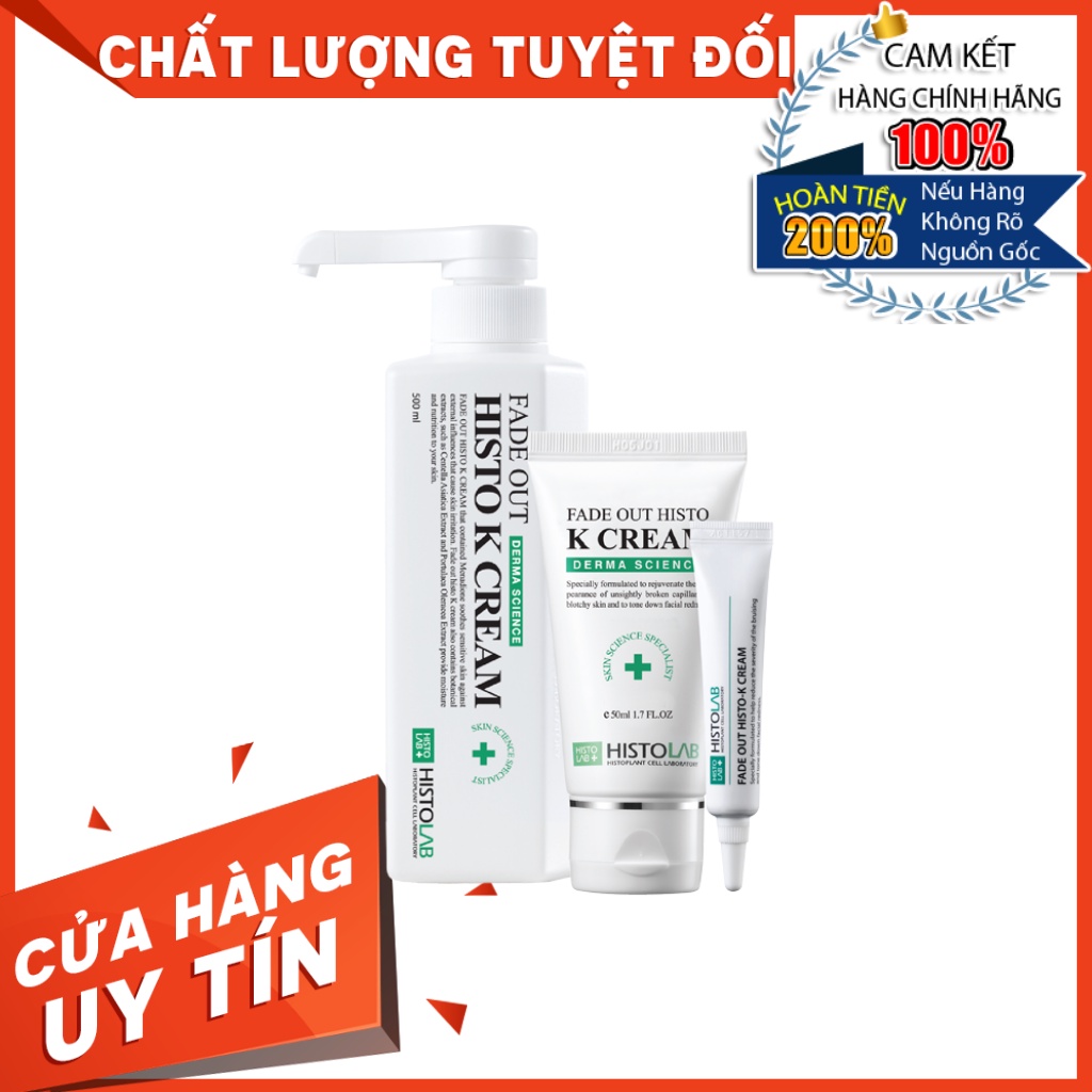 Kem Dưỡng Tái Tạo Da Sau Liệu Trình Histolab Fade Out Histo K Cream Giảm Vết Đỏ Bầm Cải Thiện Đốm Nâu