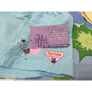 Bảng tên ủi áo cho bé