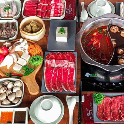 HCM [E-Voucher] Buffet 199k lẩu Nhật hải sản, bò mỹ, dimsum với 50 – 90 món nhúng và 8 vị nước lẩu tại Rakuen Hotpot -DT