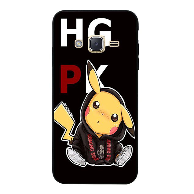 Ốp điện thoại silicon in hình ảnh Pikachu cho Samsung Galaxy A3 A5 A7 A8 J1 Ace J2 J3 J5 J7 2015 2016