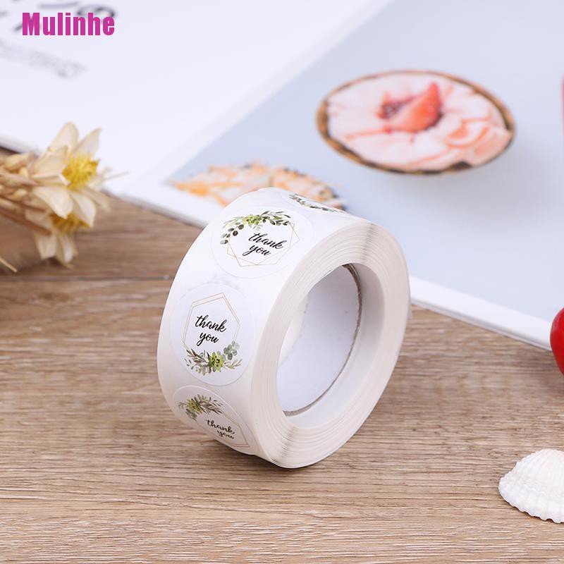 Cuộn 500 Miếng Dán Chữ Thank You Tiện Dụng Cho Trang Trí Gói Bánh Kẹo