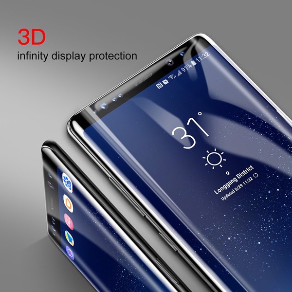 Kính cường lực Samsung Note 8 chính hãng Baseus full màn hình 3D - Giá rẻ