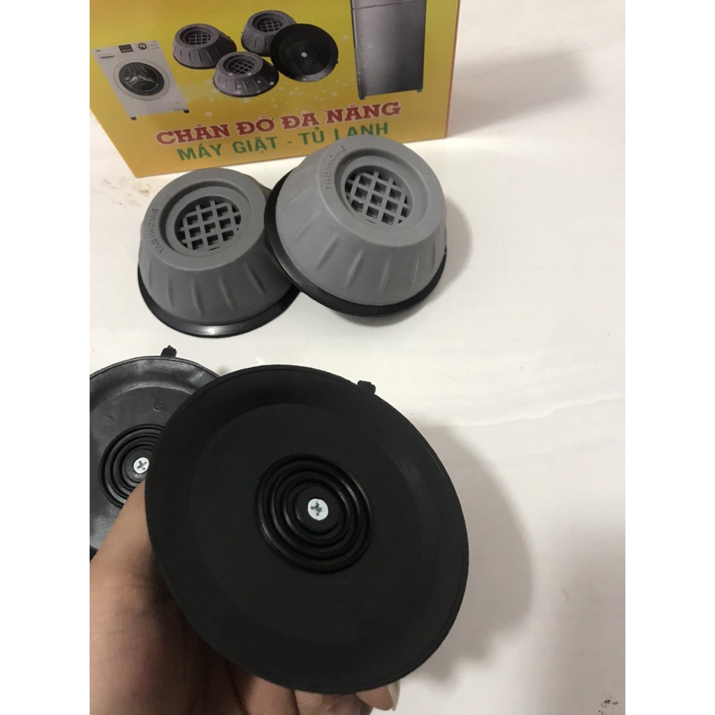 Bộ 4 Miếng Đệm Cao Su, Lót Chân Máy Giặt, Chống Ồn,Chống Rung, Chống Trơn Trượt