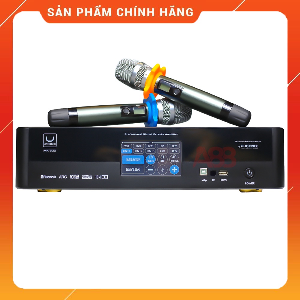 Vang số liền công suất kèm micro 3in1 Listensound MK-900