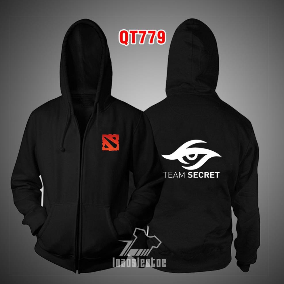 [SIÊU RẺ] Áo khoác đen Dota 2 - Áo Team Secret cực chất đẹp rẻ chất lượng