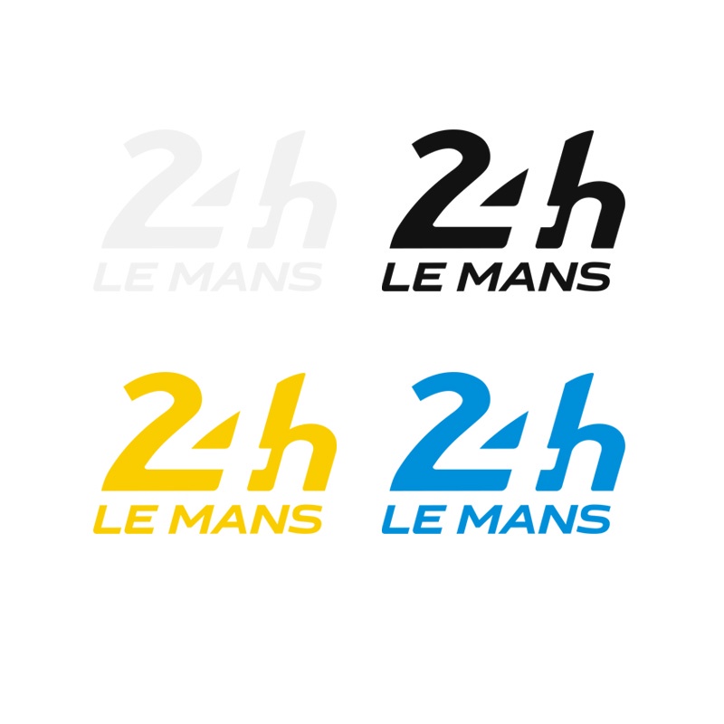 P-a492.Sticker Phản Quang Dán Quạt Xe Hơi LEMANS 24 Giờ Chất Lượng Cao
