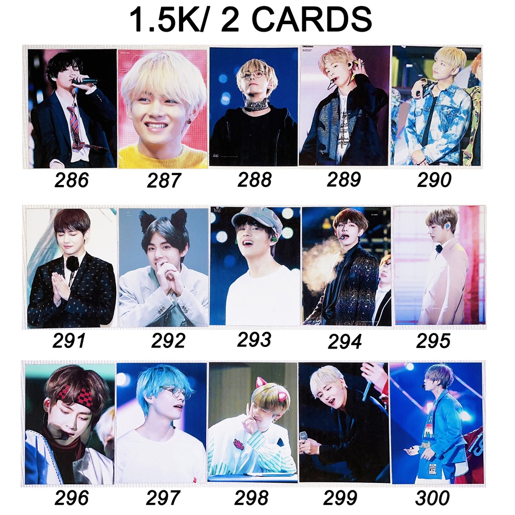 Sale set card hình của V BTS 3