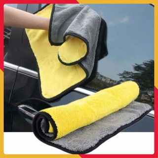 KHĂN MICROFIBER 2 LỚP LAU XE Ô TÔ, NHÀ CỬA CHUYÊN DỤNG