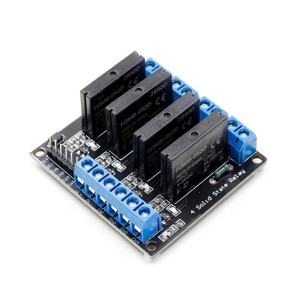 1pcs 1 2 4 6 8 Channel 3V-24V DC Relay Module Solid State Low Level SSR AVR DSP G3MB-202P Relay for Arduino