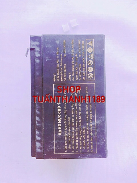 BÌNH ẮC QUY XE ĐẠP ĐIỆN GLOBE 12V 12AH