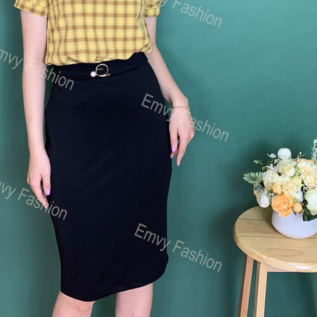 Chân Váy Bút Chì Lưng Cao Dáng Cơ Bản, Lịch Sự Emvy - Cv3 | BigBuy360 - bigbuy360.vn
