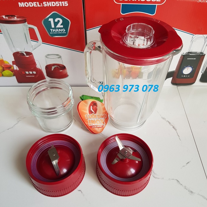 Bộ cối máy xay sinh tố Sunhouse 5115