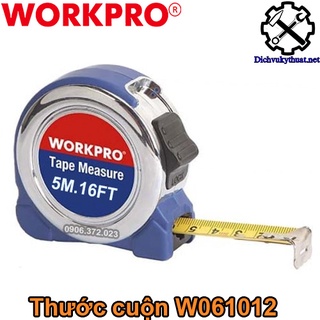 Thước dây cuốn 5m vỏ thép w061012 workpr