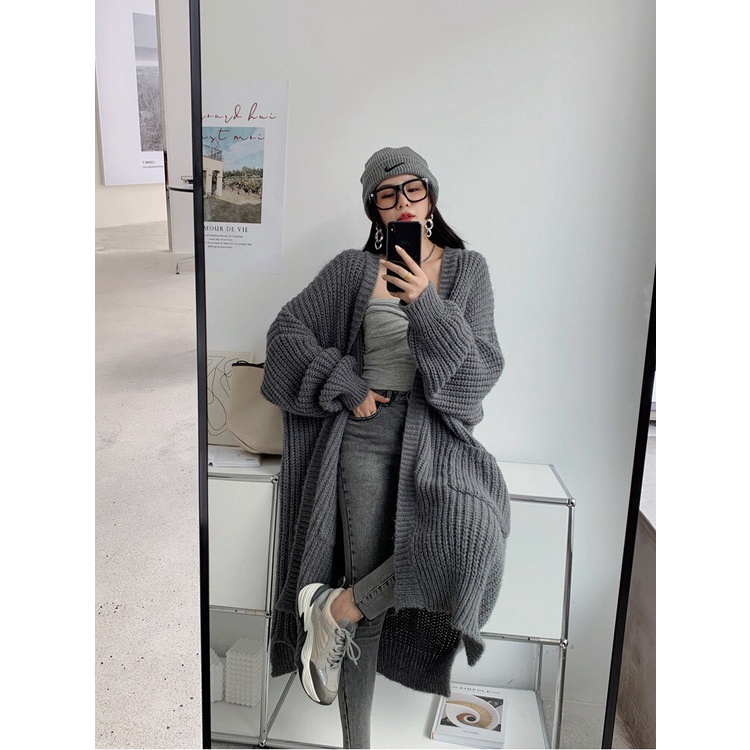 Áo cardigan  len dài