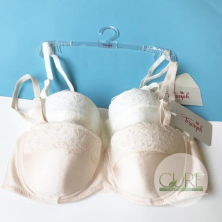 Áo lót Triumph D 178 WHPD màu trắng và da
