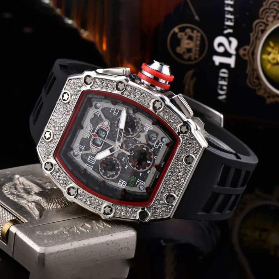 Đồng Hồ Cơ Richard Jessic Châu Phi Dây Silicone Thời Trang Cho Nam