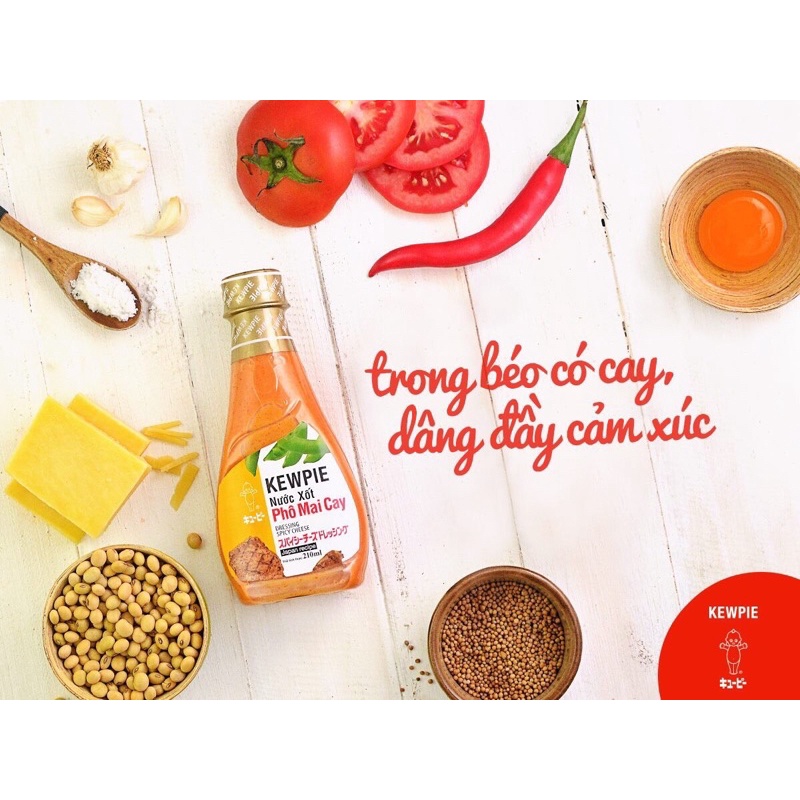 NƯỚC XỐT PHÔ MAI CAY 210ml kewpie