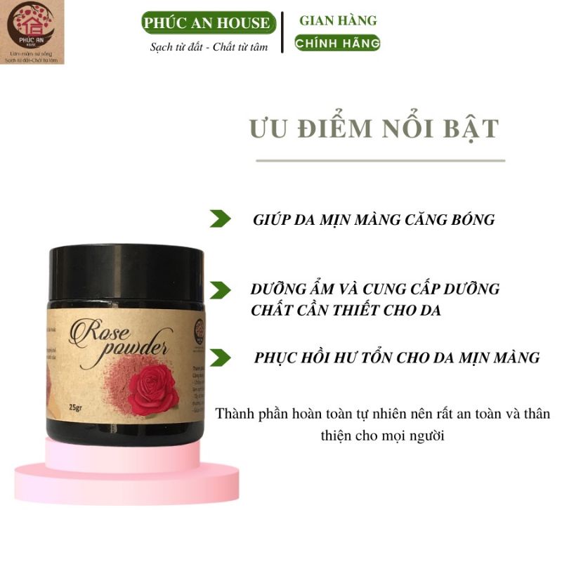 Bột cánh hoa hồng Phúc An House