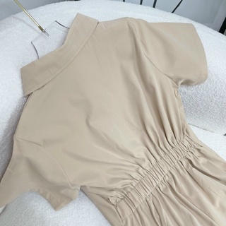 ĐẦM SƠ MI CÔNG SỞ LƯNG BO THUN