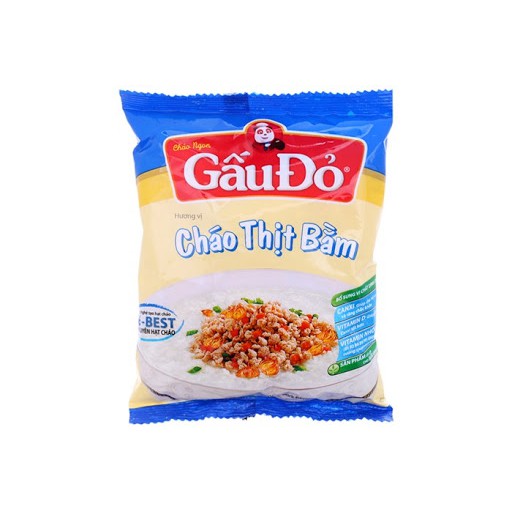 Cháo gói Gấu đỏ gói 50g cháo ăn liền tiện lợi