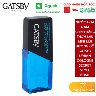 Nước hoa nam nữ unisex xịt lưu hương thơm lâu mùi ngọt chính hãng Gatsby Secret Style chai 60ml cho học sinh đi học rẻ