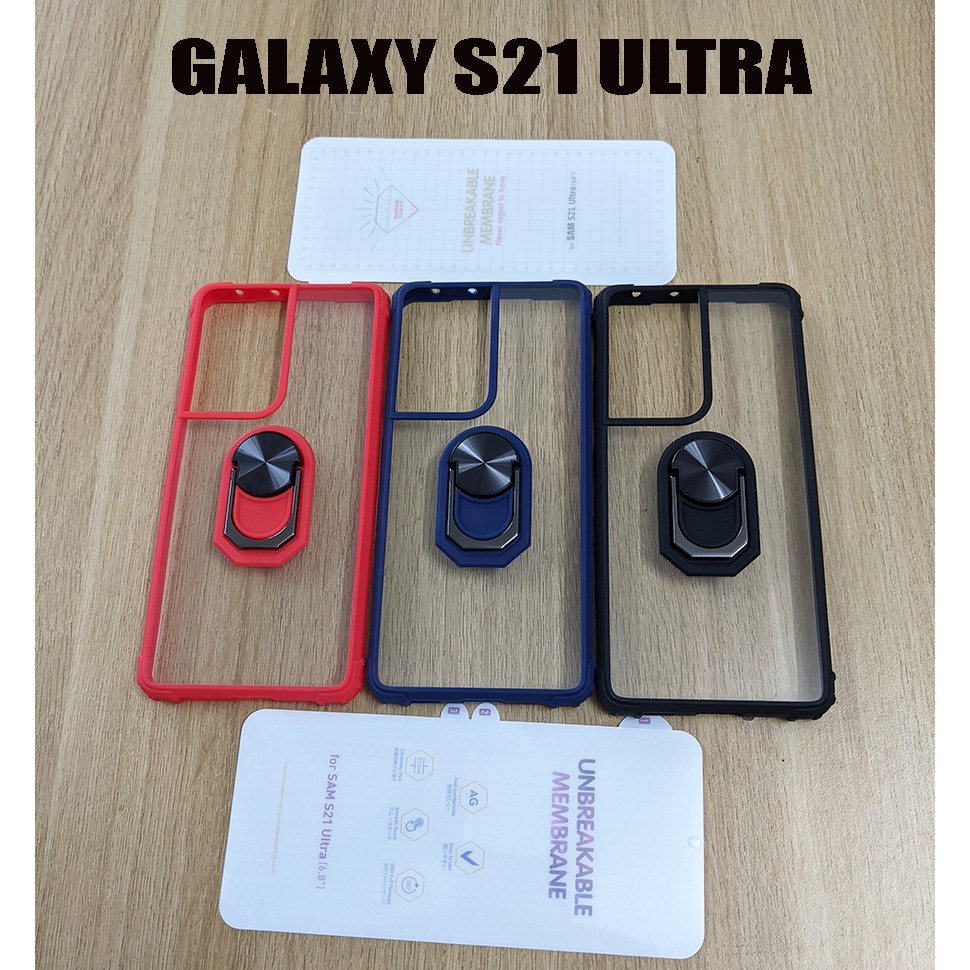 Bộ dán PPF chống xước - Ốp lưng chống sốc Galaxy S21 Ultra