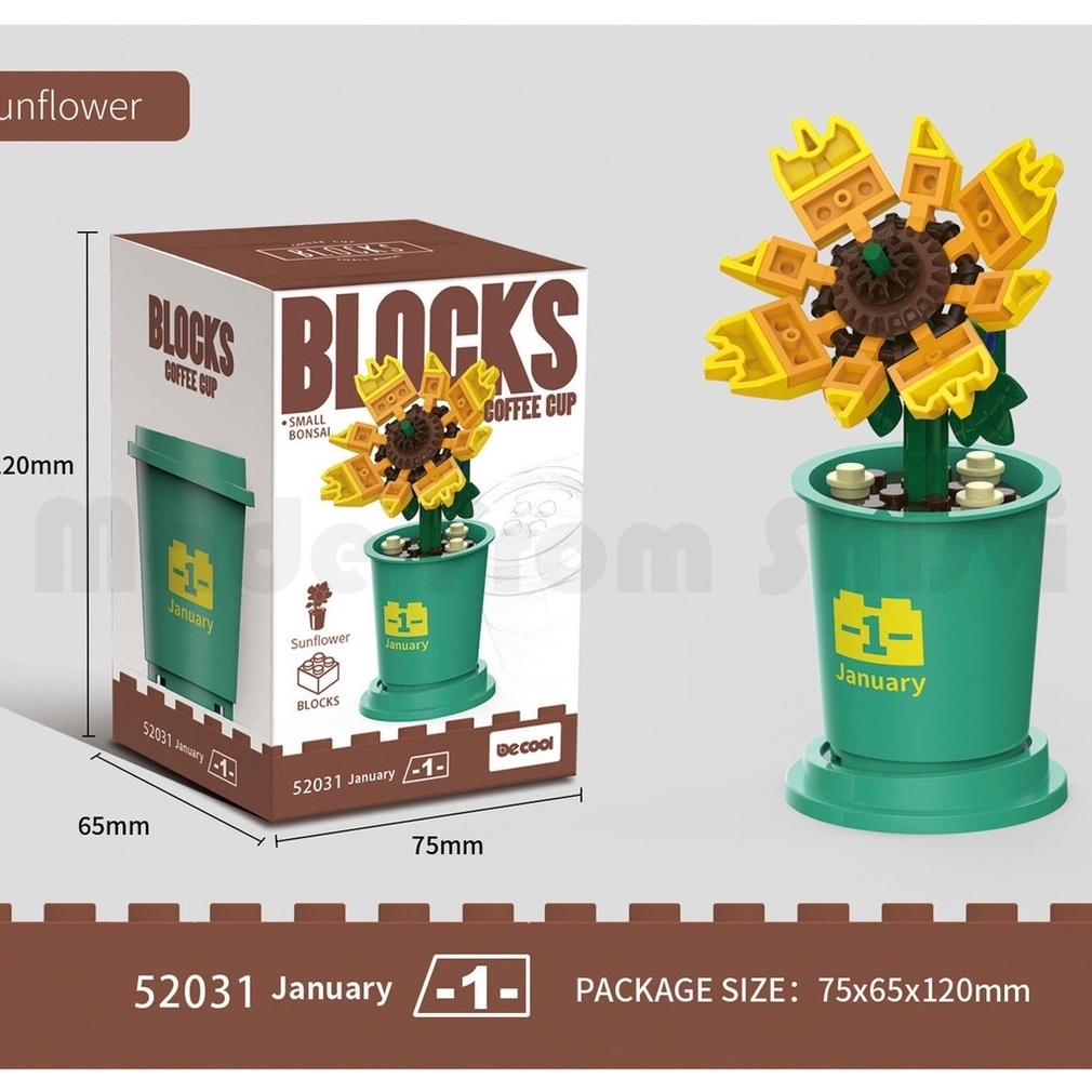 Bộ Đồ Chơi Lego Xếp Hình Chậu Hoa/Cây Cảnh Dành Cho Trẻ Em