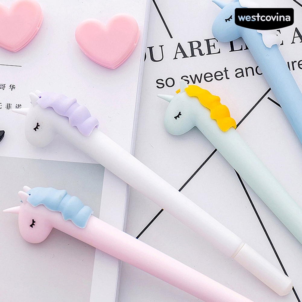 [Hot]✍Bút Mực Gel Ngòi 0.38mm Hình Kỳ Lân Hoạt Hình Dễ Thương