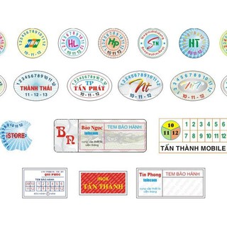 In Tem bể tem bảo hành phụ kiện điện thoại, tem bể niêm phong mỹ phẩm theo yêu cầu