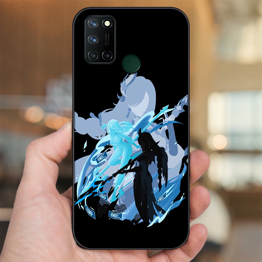 Ốp lưng Realme C17, 7i viền đen in hình Shenhe Genshin Impact