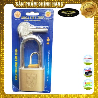 [Siêu Chăc Chắn] Ổ Khóa Việt Tiệp Càng Dài 5 Phân Mã 01524 Chính Hãng, Chất Liệu Đồng, Chống Trộm Và Chống Cắt, Siêu Bền