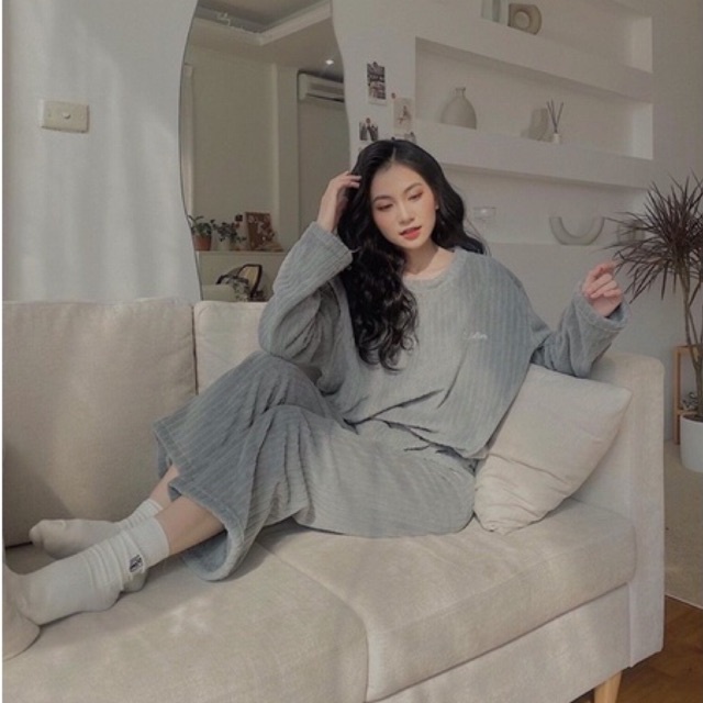 (HÀNG ORDER) Bộ đồ ngủ lông len tăm nhiều màu phong cách Hàn Quốc - GNCM | BigBuy360 - bigbuy360.vn