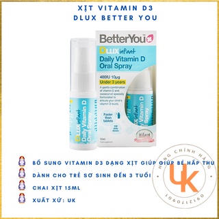 [Date mới nhất] Xịt DLux BetterYou bổ sung vitamin D3 cho bé tiện lợi dễ hấp thụ