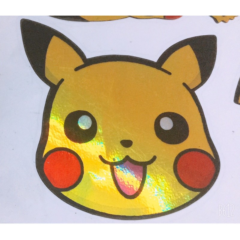 Tem hình dám 7 màu PIKACHU siêu đẹp (11cm)
