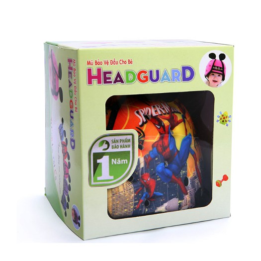 Nón bảo vệ đầu cho bé Headguard chính hãng (BH12 tháng có hộp) - người nhện