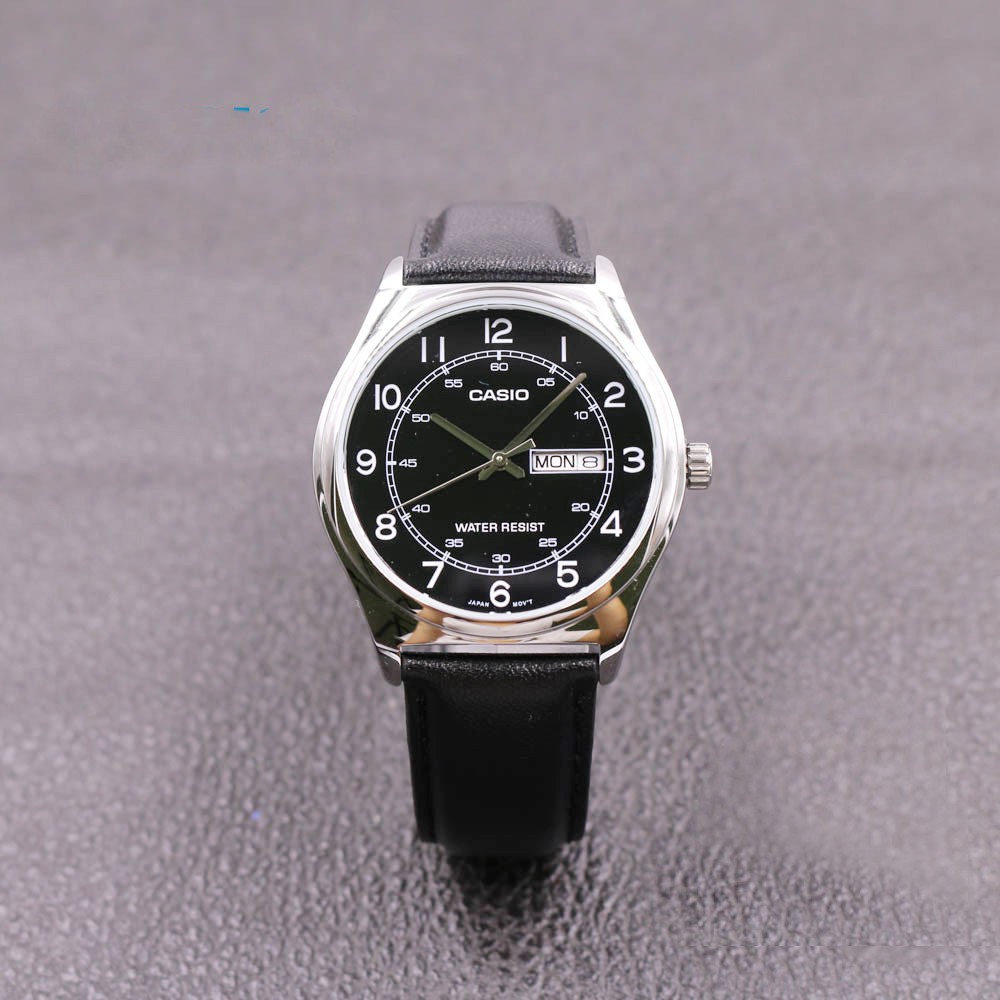 Đồng hồ nam dây da chính hãng Casio MTP-V006L-1B2UDF - Anh Khuê