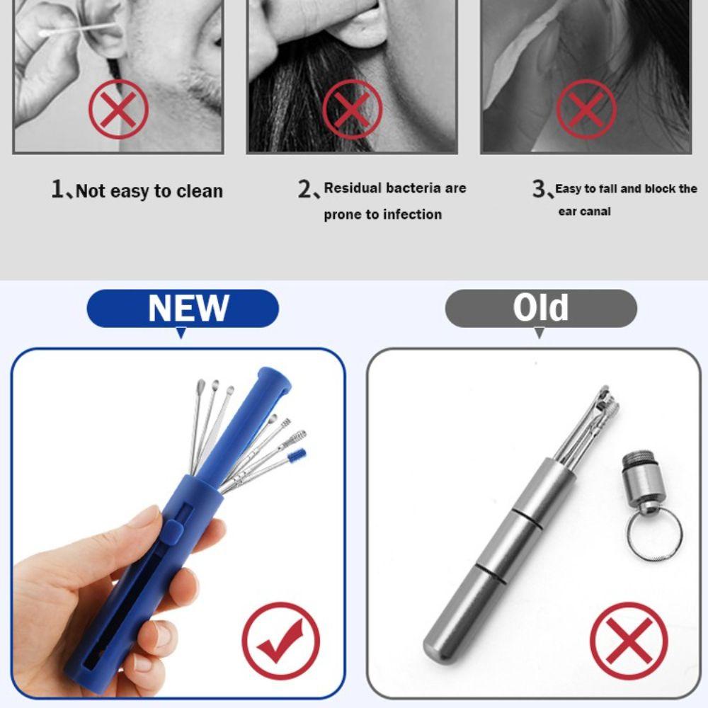 Bộ Dụng Cụ Lấy Ráy Tai Bằng Thép Không Gỉ