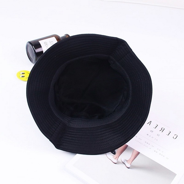 Mũ bucket BROO vành nón tai bèo unisex màu đen trơn basic dễ phối đồ cho nam nữ