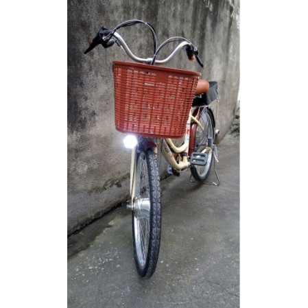 QUẢ NHỎ- Bộ thiết bị tự chế xe đạp điện loại XỊN BÁNH TRƯỚC ,  KHÔNG CÓ ACQUY-hiệu Sanyo nhật bãi, tốc độ 25km.h