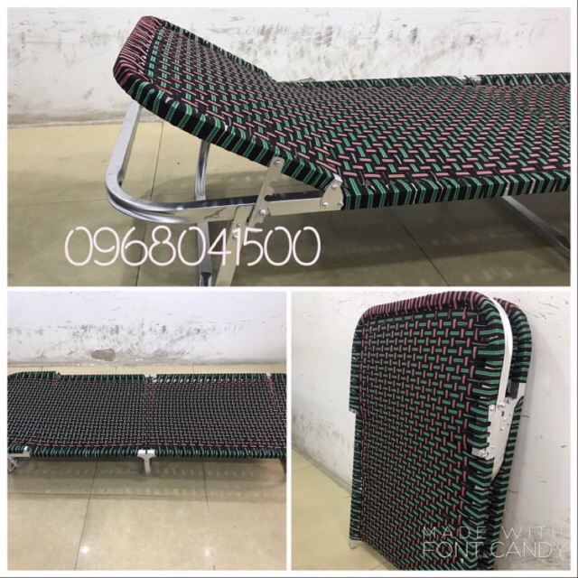 Giường gấp văn phòng ( khung vuông )