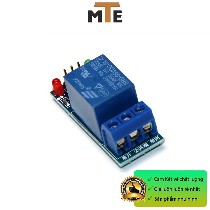 Module relay 5V, 12V 1 kênh đóng cắt thiết bị điện 10A