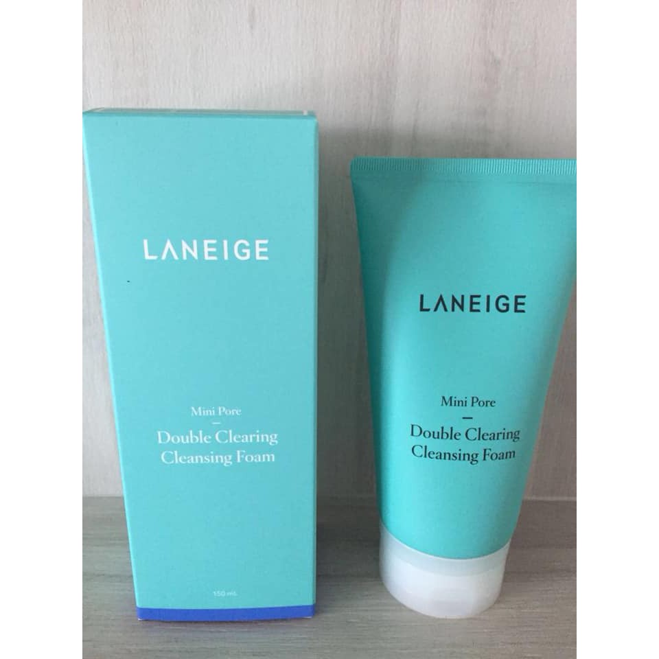 SỮA RỬA MẶT LANEIGE MINI PORE DOUBLE CLEARING CLEANSING FOAM 150ML NHẬP KHẨU CHÍNH HÃNG - 4453