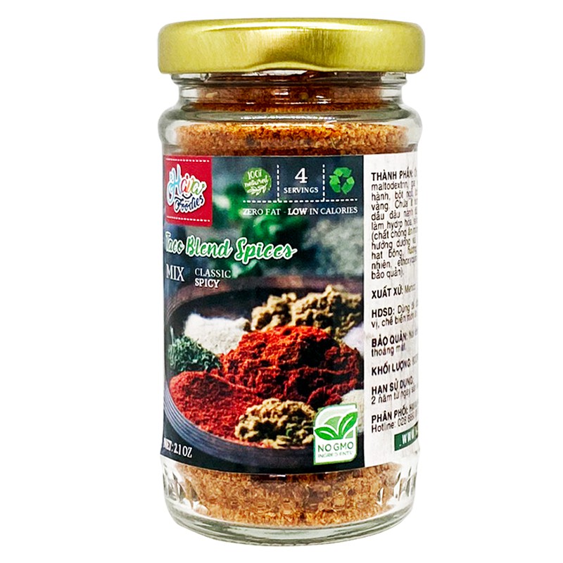 Bột Gia Vị Taco Nguyên Bản – Taco Blend Spices Powder
