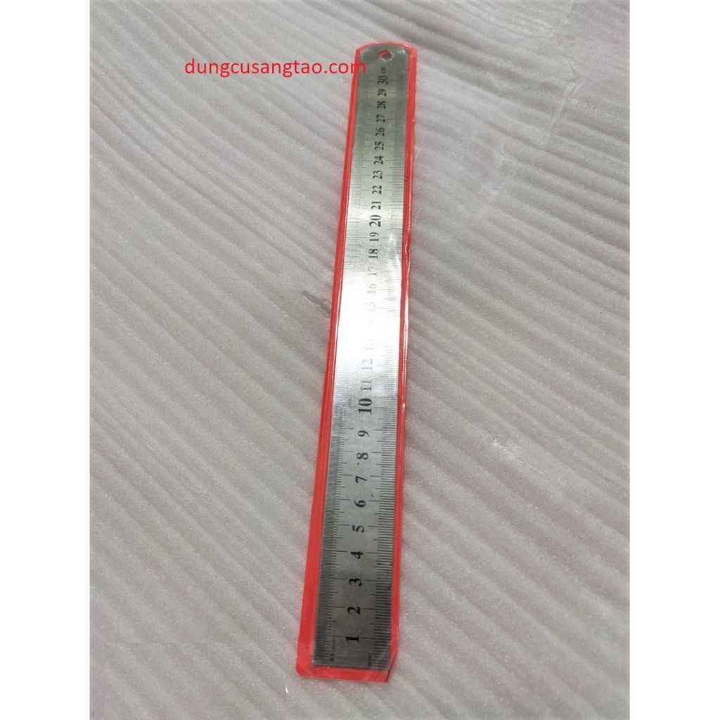 Thước đo kẻ vạch 30cm (inox) / Thước lá 30cm