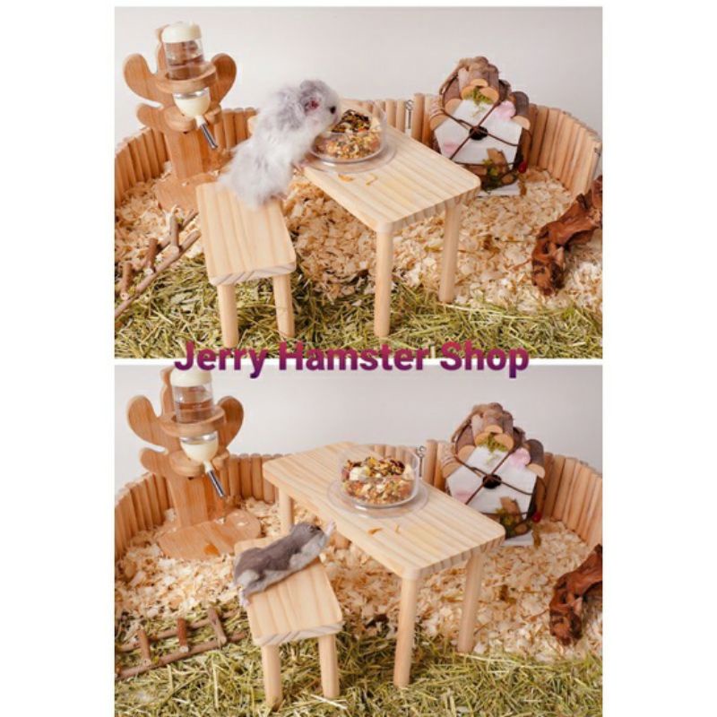Bộ gác 4 chân trang trí chuồng cho hamster và thú cưng nhỏ