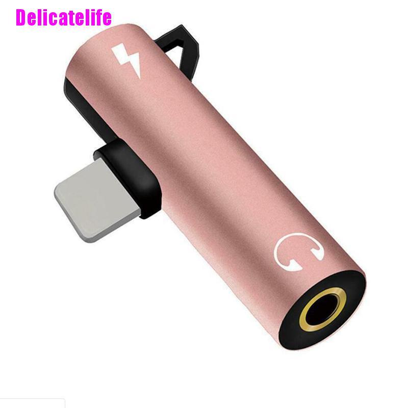 Đầu chuyển đổi cổng sạc/ tai nghe 3.5mm thích hợp cho iPhone 8 7 Plus X