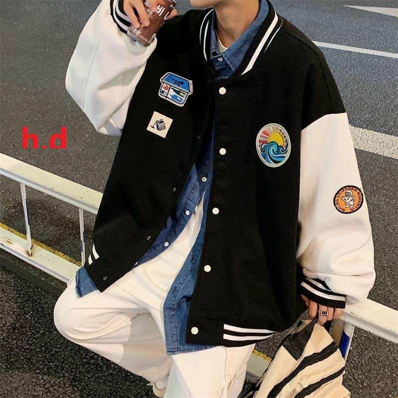 Áo Bomber Khoác Nam nữ Unisex Ngôi Nhà chất nỉ vs gió ko xùThời trang thu đông BasicJacket bóng chày  giữ nhiệt