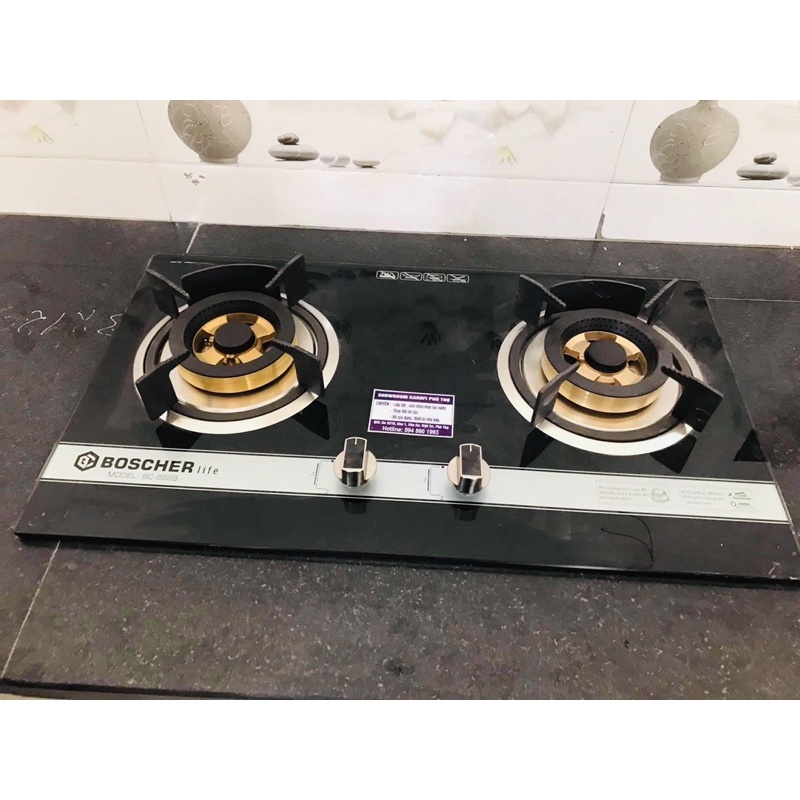 Bếp Gas Âm Cơ Boscherlife 6699 Bảo Hành 2 Năm