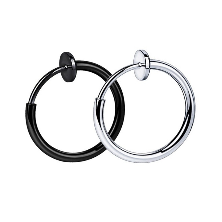 Khuyên tai thép titan không gây dị ứng phong cách đường phố Hàn Quốc thời trang cặp đôi cho nam và nữ